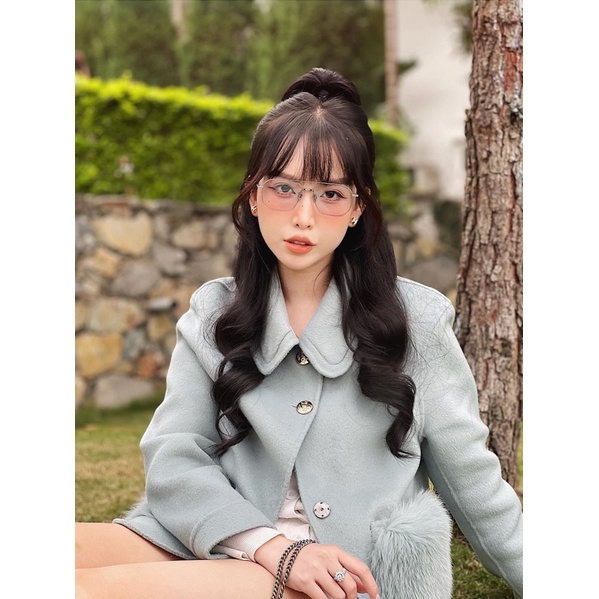 Áo dạ ép túi lông  cao cấp