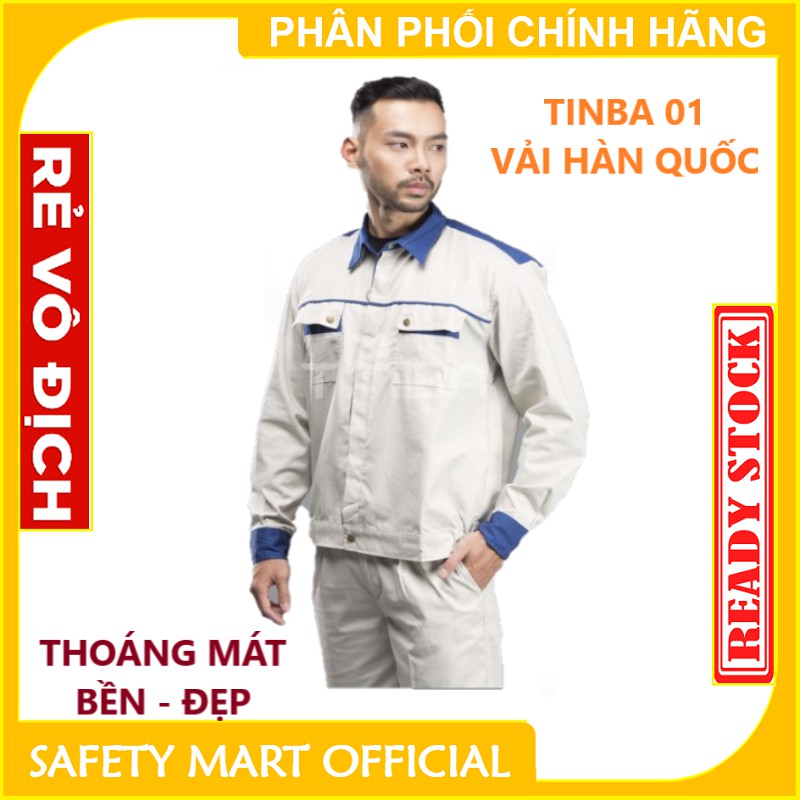 Quần Áo Bảo Hộ kỹ sư TINBA 01 - TB01 - Vải Hàn Quốc