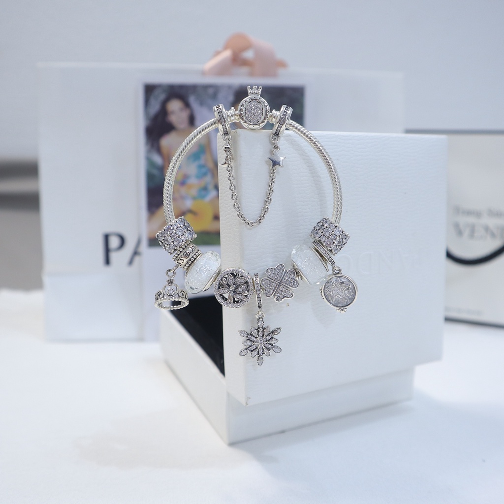 Bộ sưu tập vòng charm mệnh Kim- ẢNH THẬT- Hàng cao cấp bạc 925- Trang sức bạc Venus