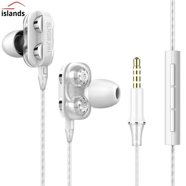 Tai nghe nhét tai có dây âm thanh hifi giắc cắm 3.5mm tiện dụng