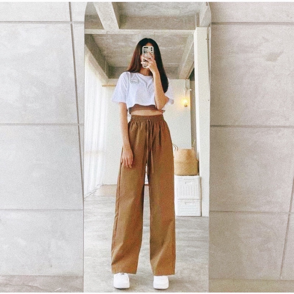 Sét bộ 3 món áo 2 dây+áo croptop+quần dài siêu yêu cho chị em lung linh đây chứ đâu CT65-PC6T