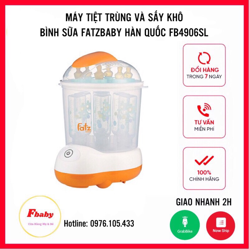 Máy tiệt trùng và sấy khô bình sữa Fatzbaby FB4906SL