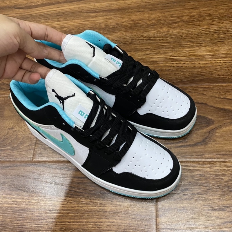 Giầy Jordan 1 xanh đen thấp cổ hàng cao cấp fullbox bill