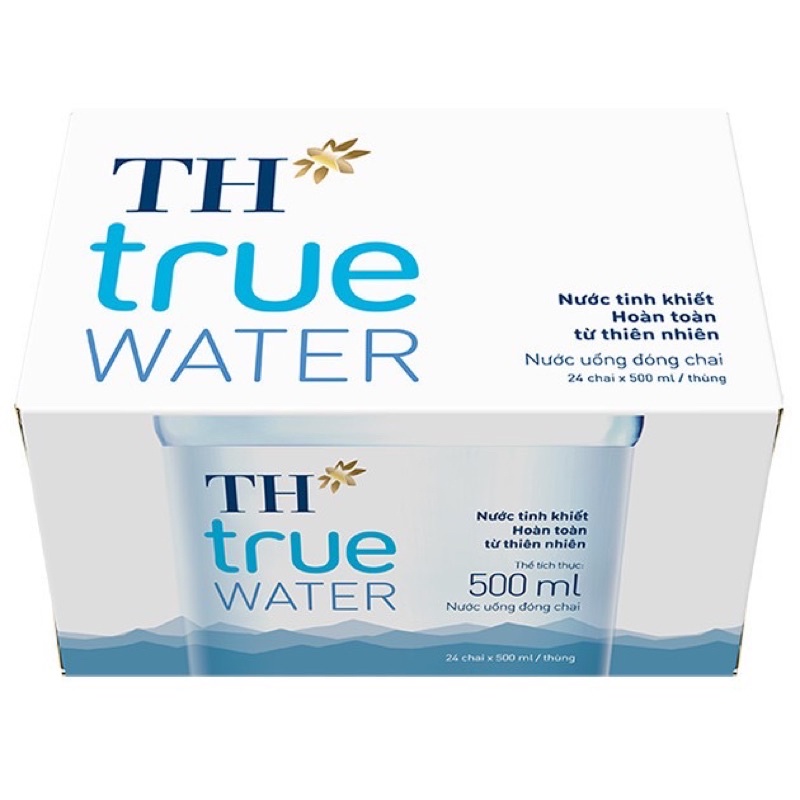 Thùng 24 Chai Nước Tinh Khiết TH True Water - 500ml