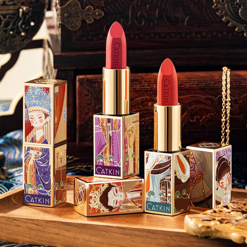 Son Lì CATKIN Chống Thấm Nước Lâu Trôi Dưỡng Ẩm Mềm Mịn Với Thiết Kế Vỏ Phong Cách Trung Hoa 3.6g | BigBuy360 - bigbuy360.vn
