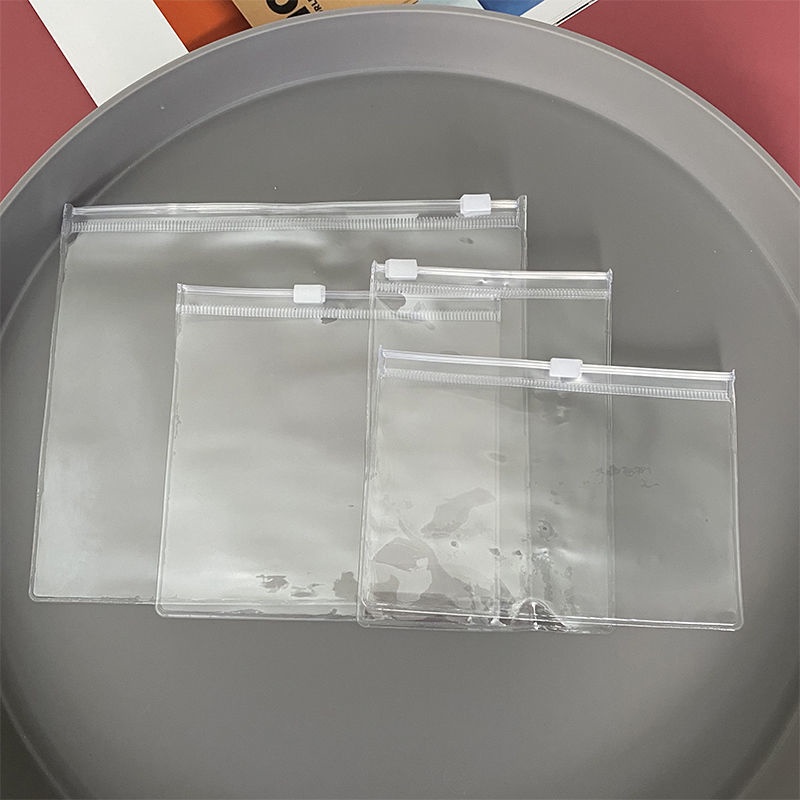 Set 5 Túi Zip Nhựa Trong Suốt Đựng Dây Cáp Sạc