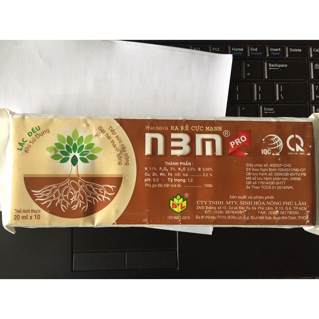 Phân bón lá N3M PRO 20ml đậm đặc ra rễ cực mạnh