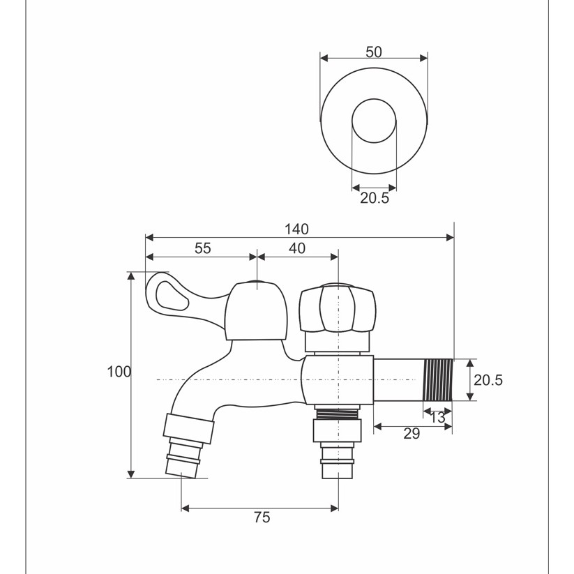 Vòi nước đa năng 2 đầu Zento - ZT721