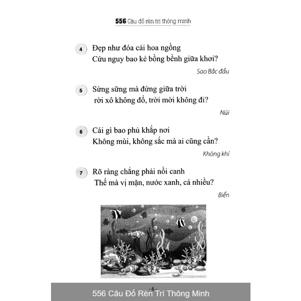 Sách - 556 câu đố rèn trí thông minh ( khổ to)