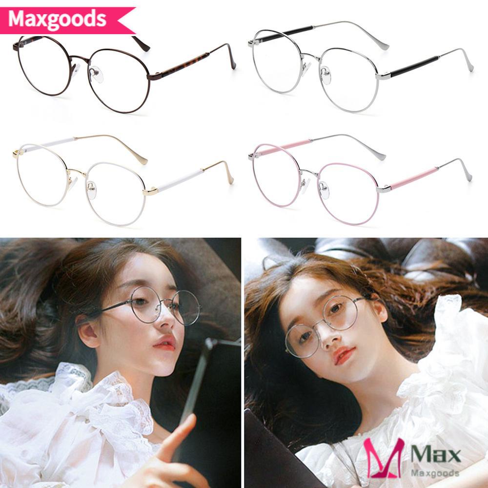 Mắt Kính Gọng Tròn Bằng Kim Loại Siêu Nhẹ Phong Cách Vintage Thời Trang