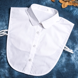 Korean Style Cotton White Black Fake Collar / Detachable Lapel Sweater Shirt Collar / Top Collars False Blouse Neckwear Clothing Accessories
