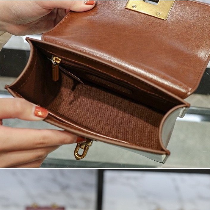 Túi Đeo Chéo CK2 Thời Trang Sang Trọng Cho Nữ50781528Túi Xách Đeo Chéo Hình Vuông Nhỏ Màu Trơn Khóa Kim Loại Dành Cho Nữ