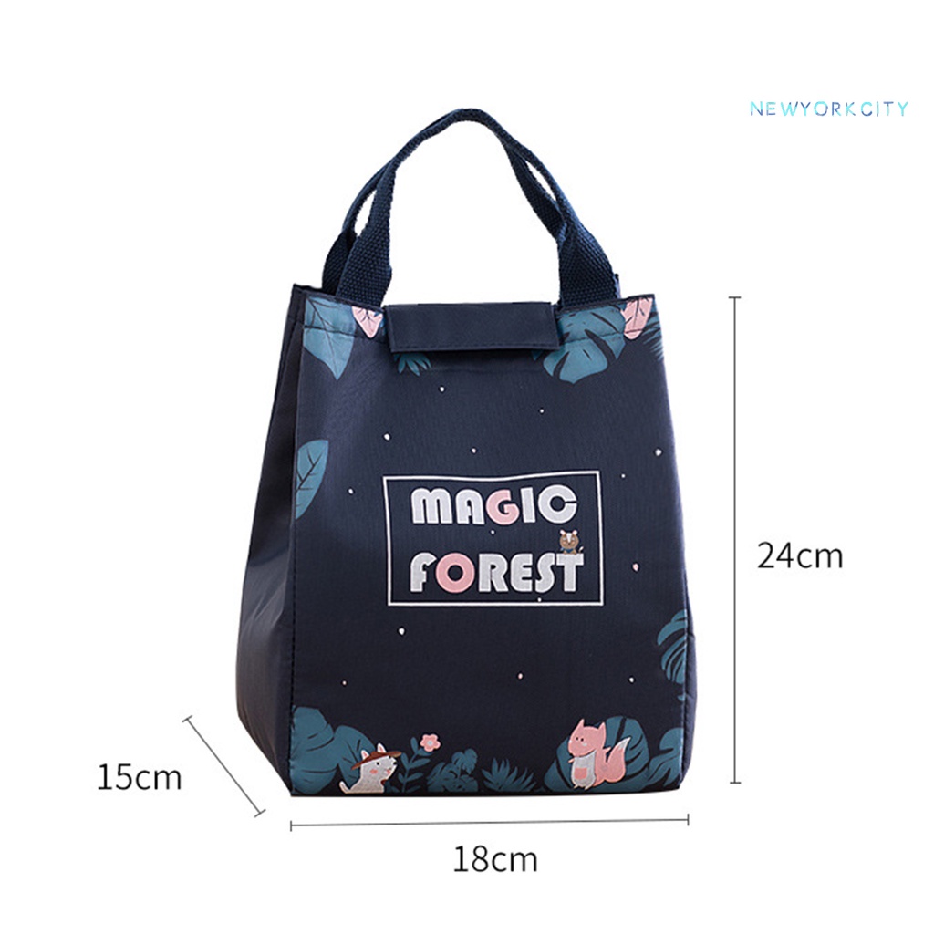 Túi Đựng Hộp Cơm Trưa Cách Nhiệt Bằng Vải Oxford Dày Dặn