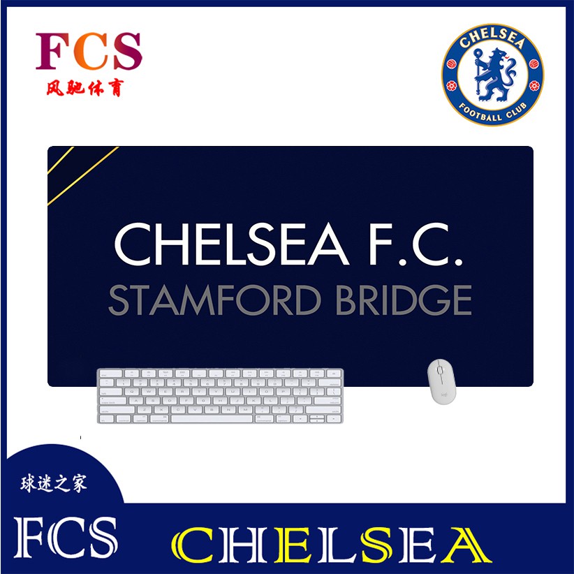 Chelsea Tấm Lót Chuột In Logo Chelsea Fc Chelsea Màu Xanh Quân Đội