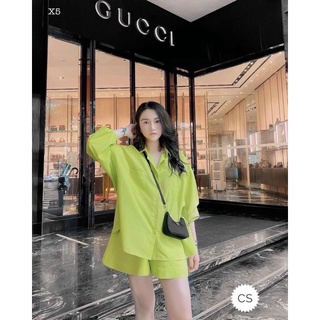 SET ÁO SƠ MI KÈM SHORT
