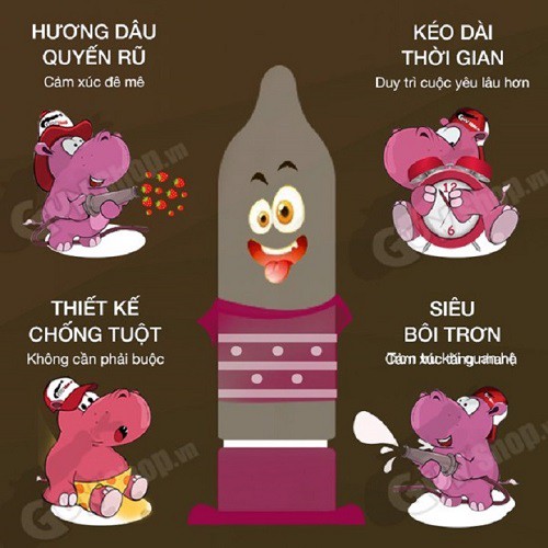 [CHÍNH HÃNG]COMBO 5 HỘP BAO CAO SU STORM (5 bao), BCS Hương dâu, 7 bi lớn, Gai_Kích thích mạnh mẽ cho phái nữ