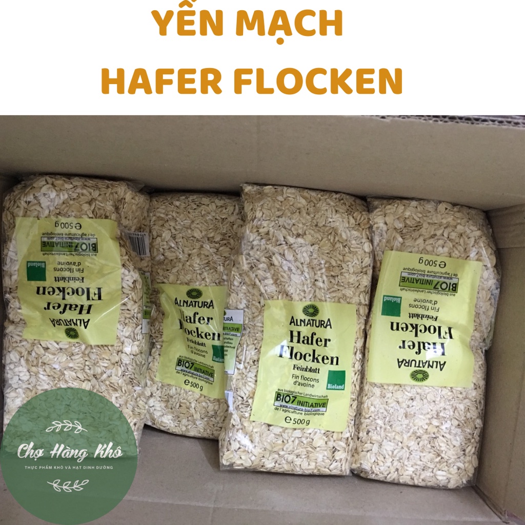 Yến mạch Hafer Flocken gói 500gr/ yến mạch giảm cân và ăn kiêng