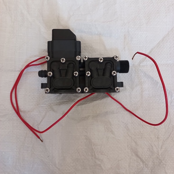 Đầu bộ bơm đôi 12V, kèm rơ le tự ngắt