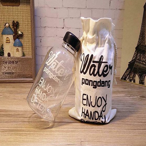 Bình Pongdang Detox Kèm Túi Vải Bình Nhựa Thể Tích 1000Ml