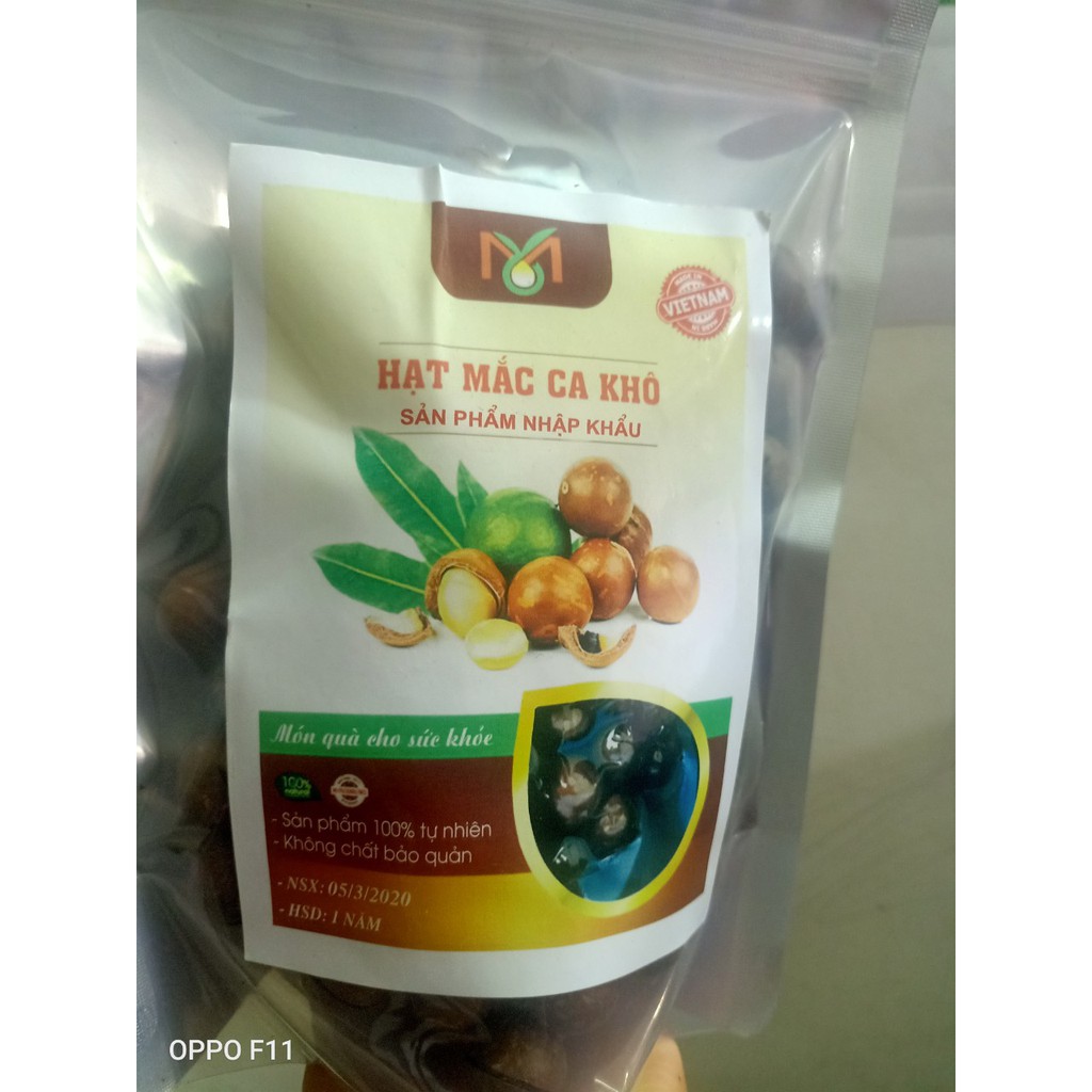 500g hạt macca nứt vỏ- tặng kèm lẫy