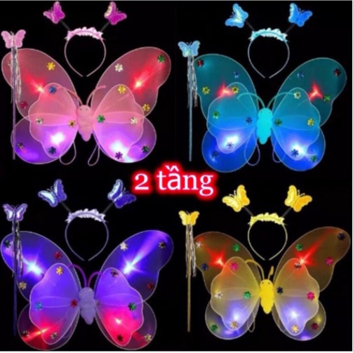 Bộ Cánh Tiên 3 Món Có Đèn Led