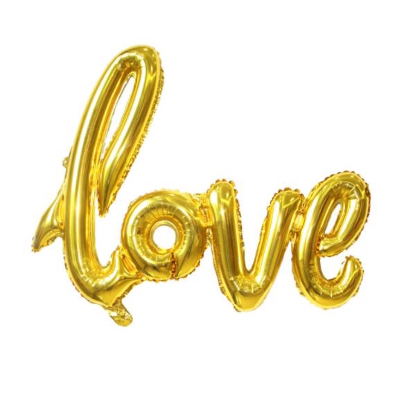Bóng Nhôm Chữ Love Trang Trí Sinh Nhật, Phòng Cưới Đẹp