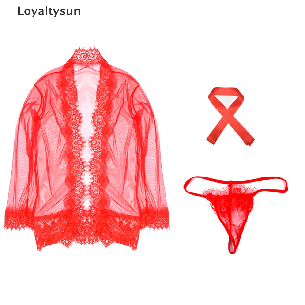 1 set áo choàng ngủ và quần lót lọt khe phối ren quyến rũ mới cho nữ
 | BigBuy360 - bigbuy360.vn