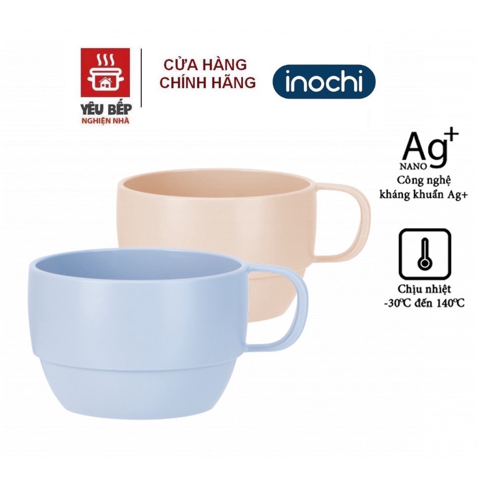 Cốc nước - Ca Uống nước Inochi Amori 350ml Cao/ Thấp nhựa nguyên sinh kháng khuẩn Ag+ cao cấp