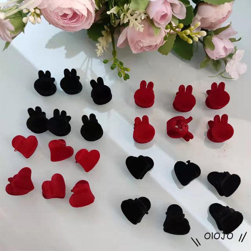 Kẹp tóc mini hình trái tim/ thỏ con dễ thương cho nữ