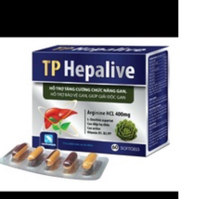 Viên uống bổ gan , tăng cường chức năng gan , giải độc gan TP Hepalive - Hộp 60 viên