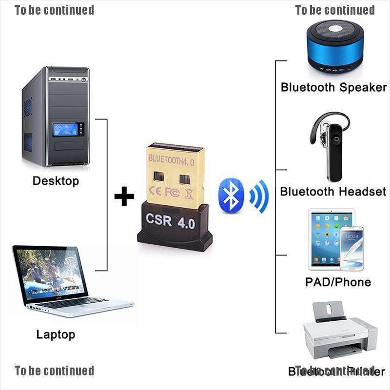 Usb Bluetooth 4.0 Dongle Cho Pc Laptop Win Xp Vista7 / 8 / 10