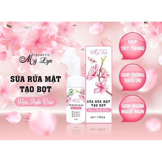 Sữa rửa mặt tạo bọt Hoa Anh Đào Mỹ Lyn (Kèm quà)