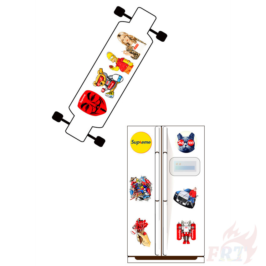 Bộ 100 Miếng Dán Chữ Supreme Chống Thấm Nước