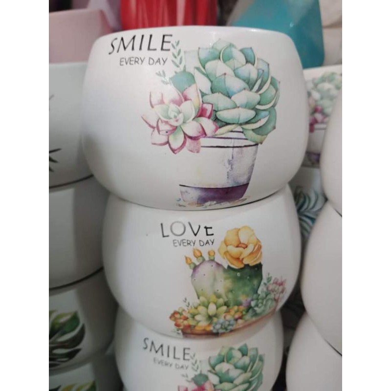 Chậu gốm sứ bát tràng hạt dẻ siêu kute