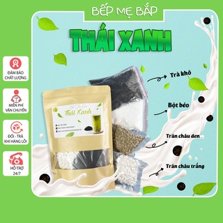 Trà Thái Xanh thơm ngon - Set trà sữa 2-3 lít - BẾP MẸ BẮP
