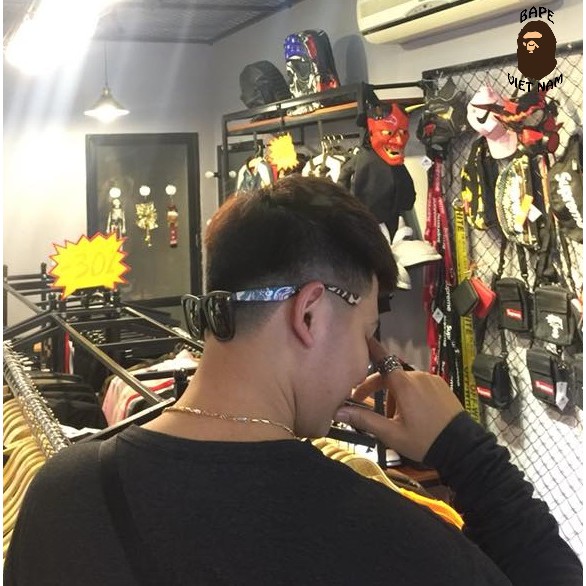 [Ảnh thật+ FREESHIP] Kính Bape Shark Hàng Siêu cấp, mắt kính đen Bape VN | BigBuy360 - bigbuy360.vn