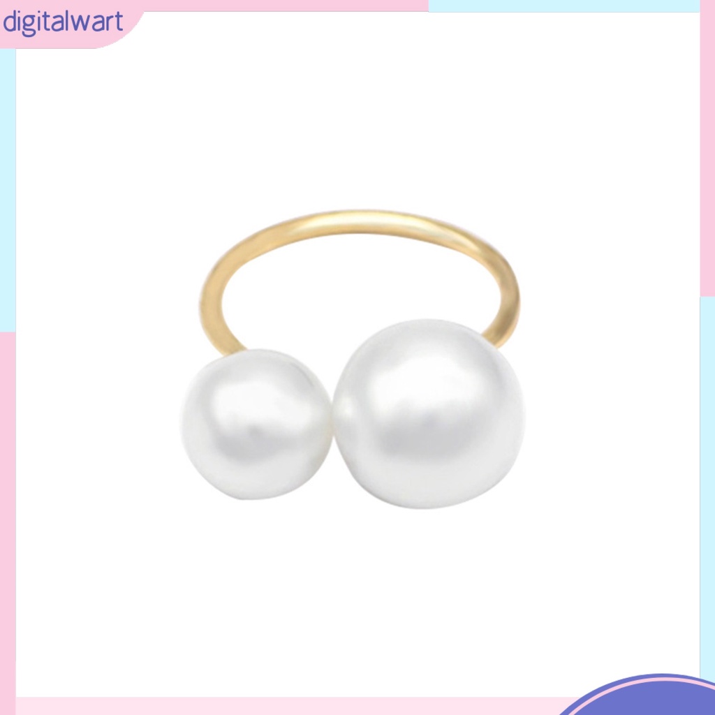 Nhẫn Nữ Đính Ngọc Trai Nhân Tạo Thời Trang