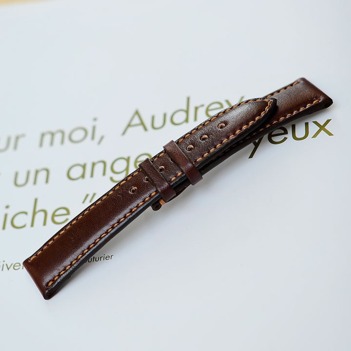 Dây đồng hồ da nam handmade - Dây đồng hồ da thủ công DTH001
