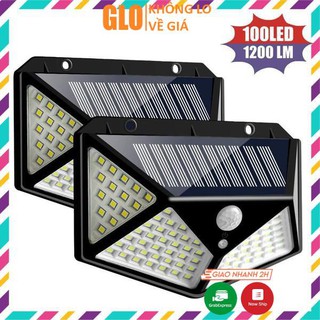 Đèn Led Năng Lượng Mặt Trời Cảm Biến Chuyển Động 100 Led 3 Chế Độ Siêu