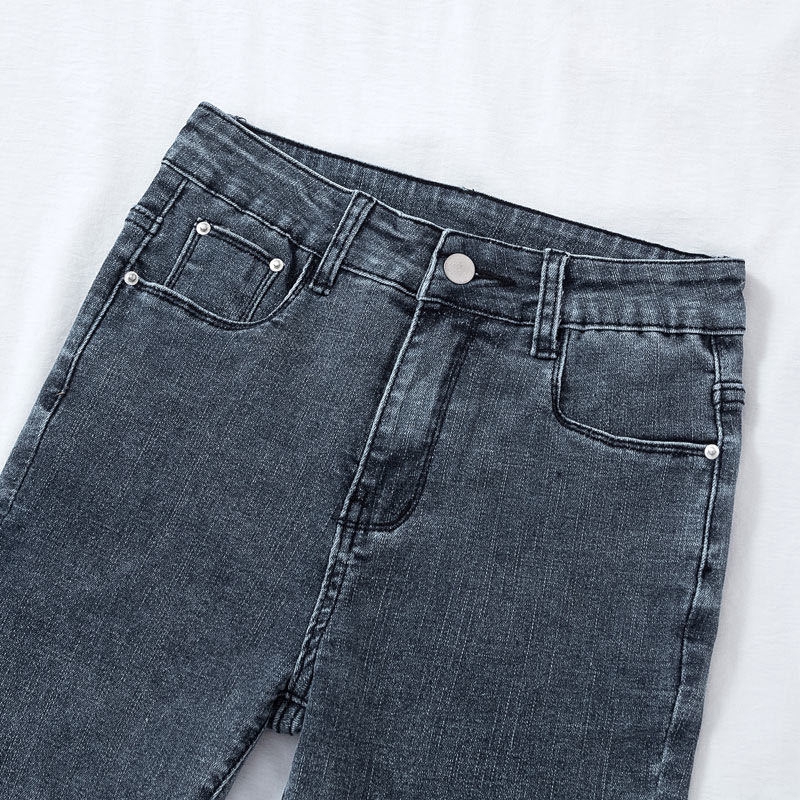 Quần jeans lưng cao dáng ôm thời trang cho nữ