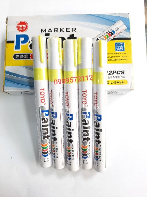 Bút sơn Toyo -Bút Repaint -bút vẽ lốp-bút vẽ giày paint marker SA101