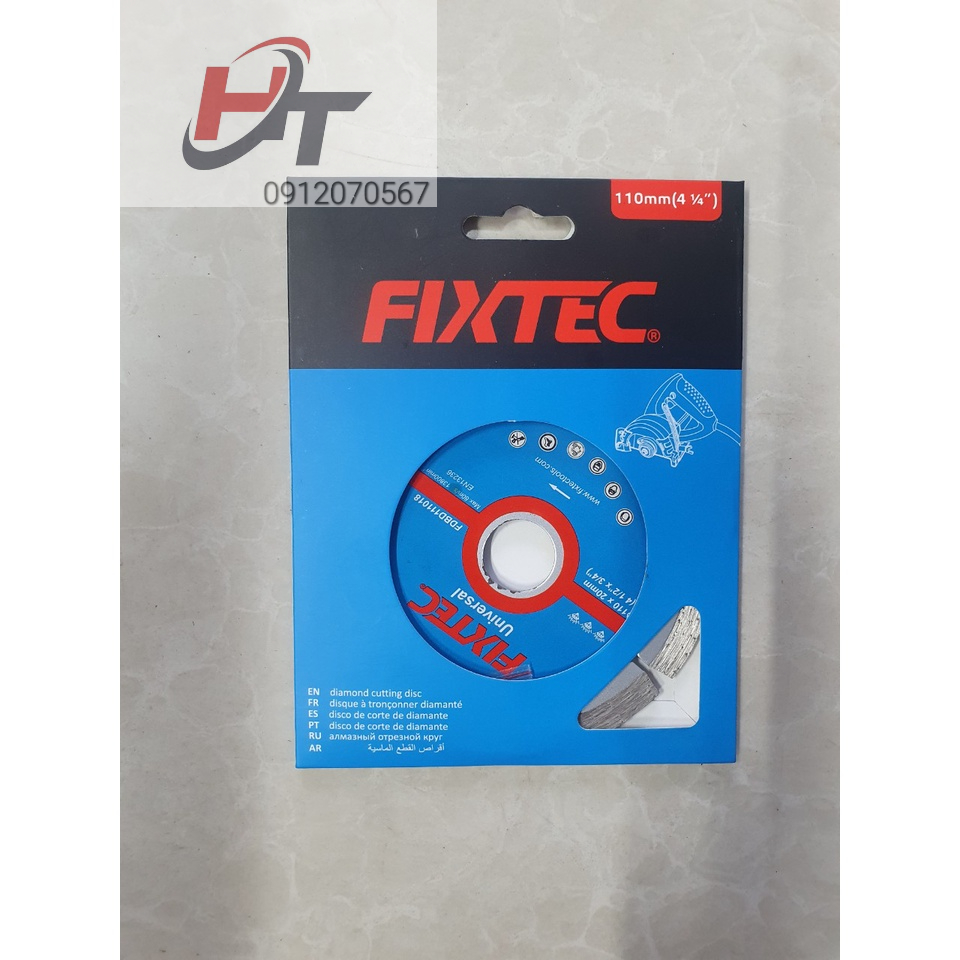 Lưỡi cắt FIXTEC 110mm chuyên cắt gạch, cắt đá, bê tông chất lượng cao , hàng chính hãng