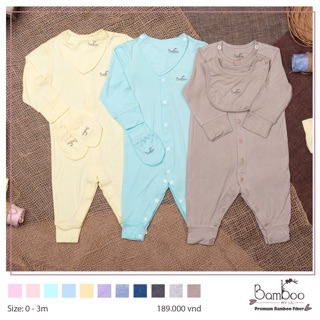 Bộ body bamboo sơ sinh