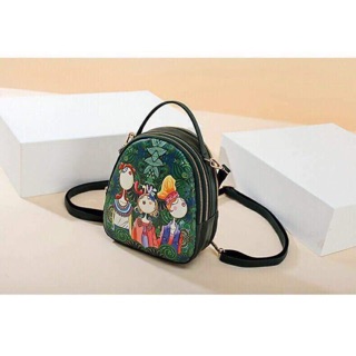 Set Balo ba cô gái Nga (1 balo + 1 ví + 1 khoá treo)