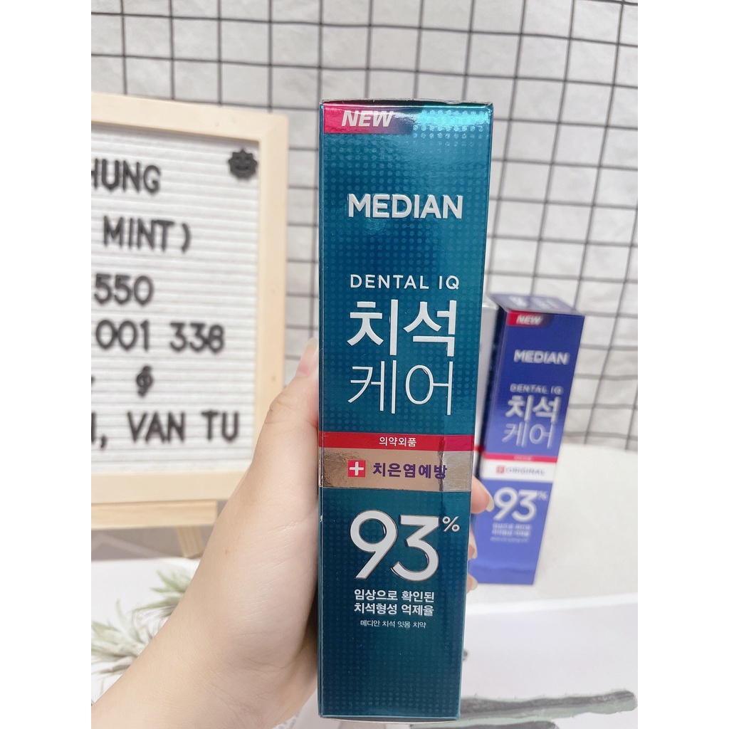 (Ảnh thật - Hàng chính hãng) Kem đánh răng Median 93% trắng răng Hàn Quốc