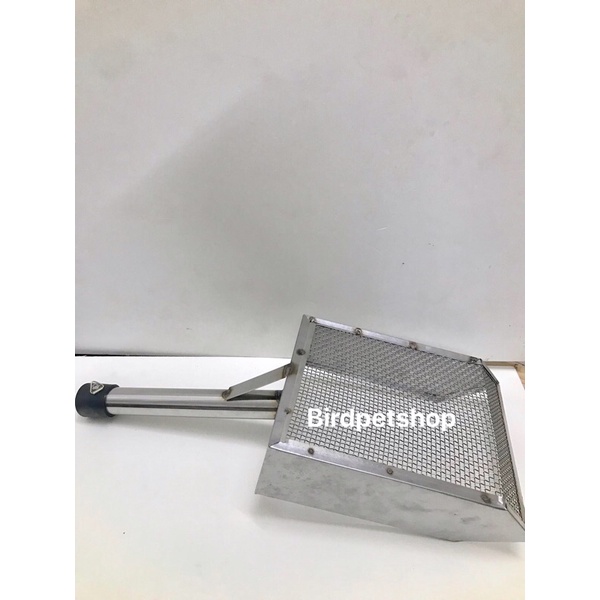 Sàng lọc cát, thóc cho gà chim ăn dễ dàng chất liệu inox cứng nặng chắc tay 520g