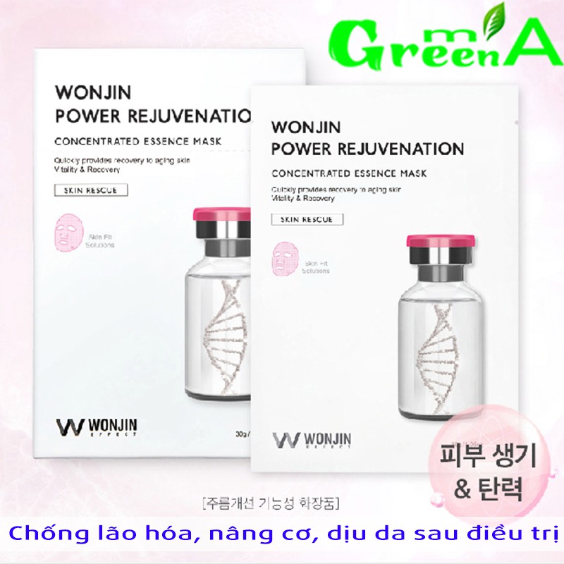 Mặt Nạ Wonjin Hàn Quốc Effect Power Rejuvenation [MIẾNG LẺ] Concentrated Essence Mask 30ml Trẻ Hóa Nâng Cơ Tái Tạo Da