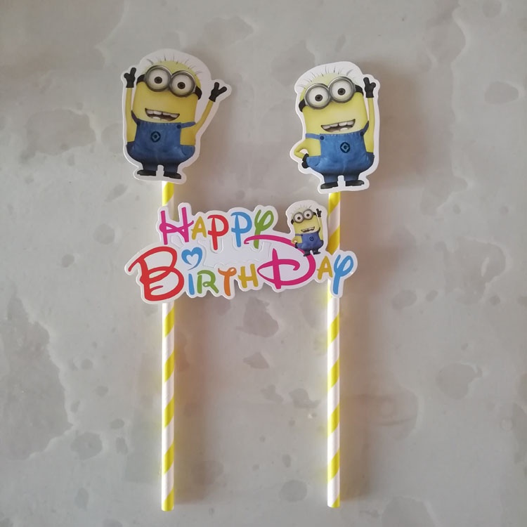 Phụ Kiện Trang Trí Bánh Kem Hình Hoạt Hình Dễ Thương