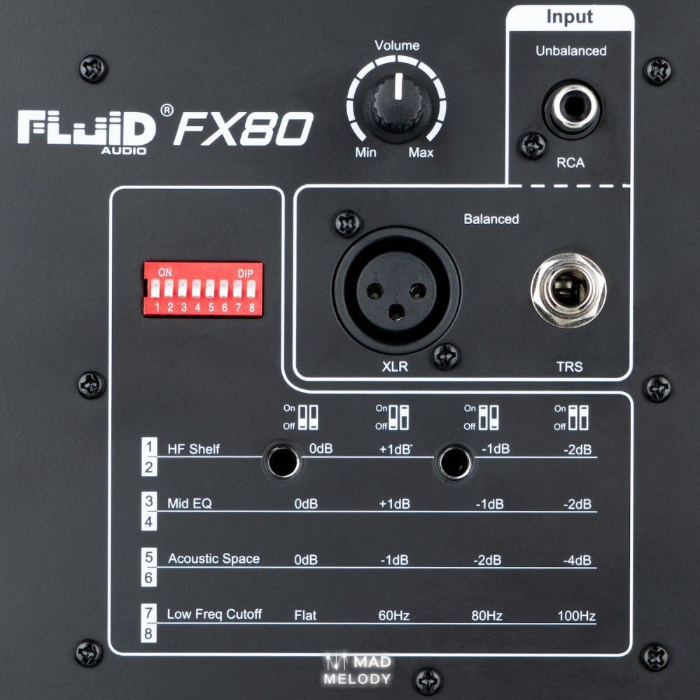 Fluid Audio F Series FX80 8-inch Coaxial Studio Monitor (1 chiếc, loa kiểm âm đồng trục, NEW & chính hãng)