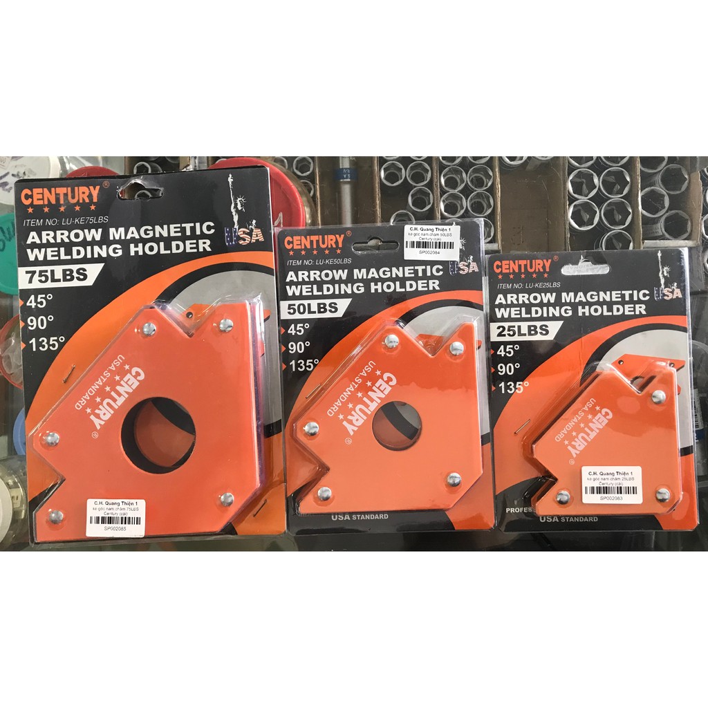 Ke góc nam châm Century 25lbs, 50lbs, 75lbs